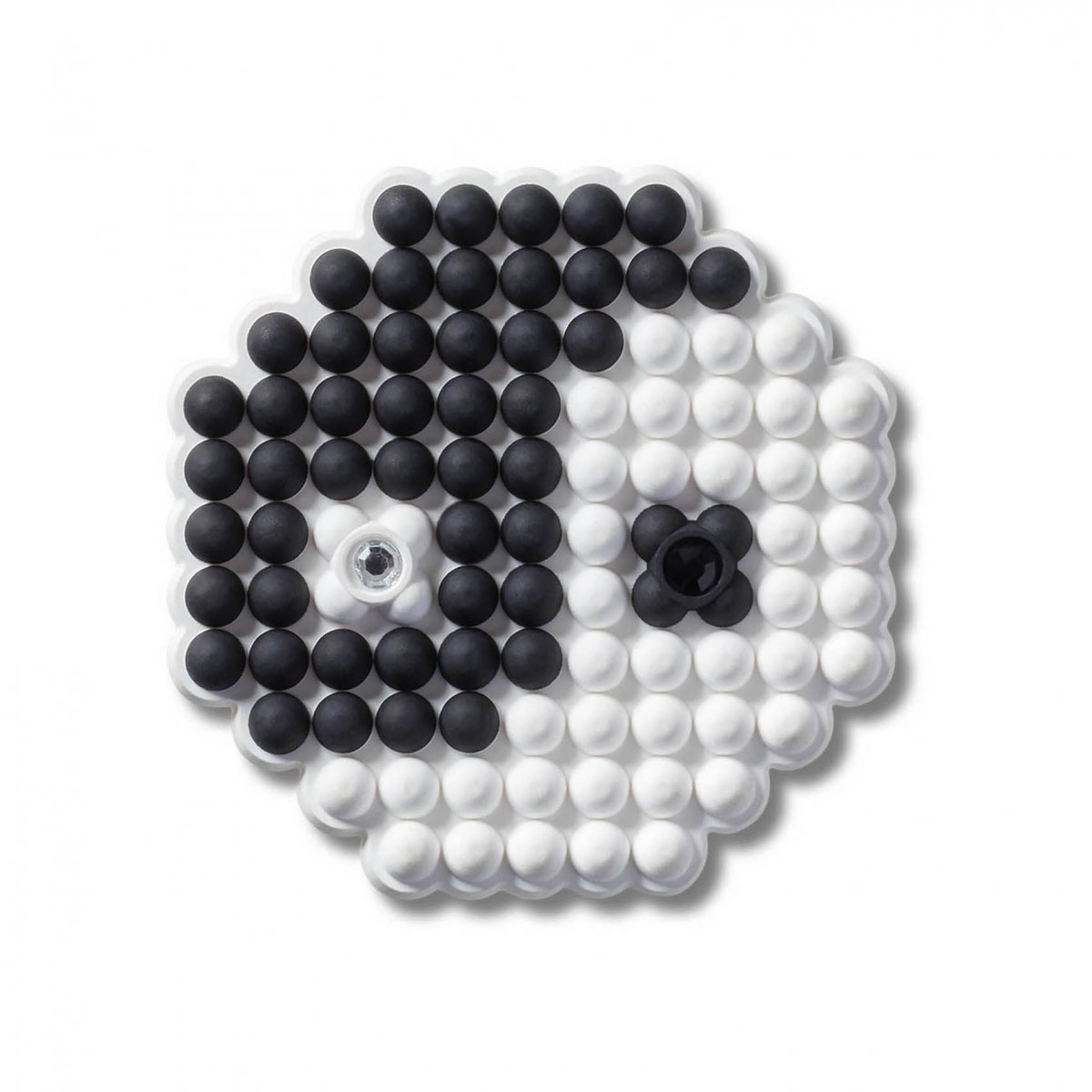 Beaded ying and yang